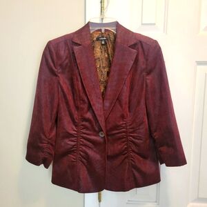 Burgundy Blazer